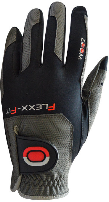 Gloves Zoom Gloves Weather Mens Golf Glove Charcoal/Black/Red LH