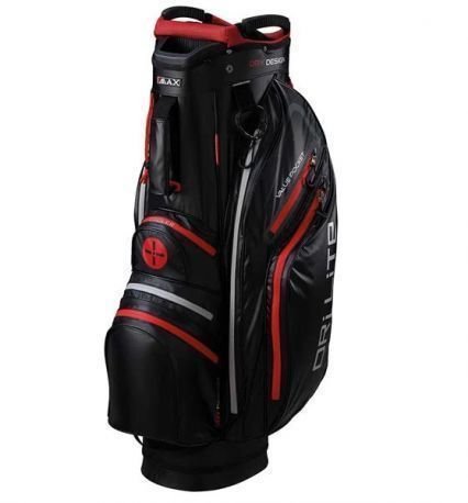 Golflaukku Big Max Dri Lite Active Black/Red Cart Bag