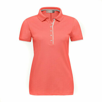 Риза за поло Kjus Women Sanna Polo S/S Hot Coral 40 - 1