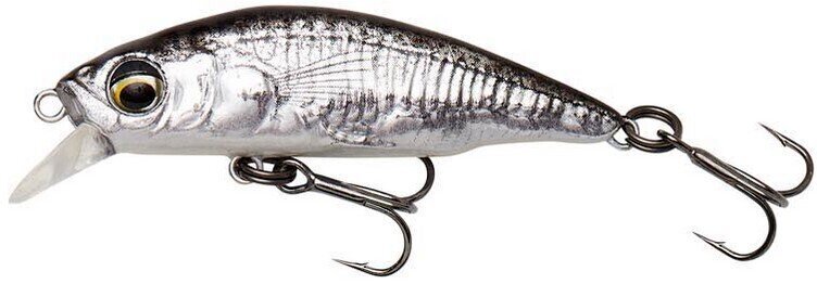 Fishing Wobbler Savage Gear 3D Sticklebait Twitch Black Silver 6,5 cm 9,4 g