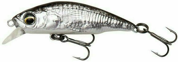 Fishing Wobbler Savage Gear 3D Sticklebait Twitch Black Silver 6,5 cm 9,4 g - 1