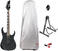 Električna kitara Ibanez GRG121DX Black Flat SET Black Flat