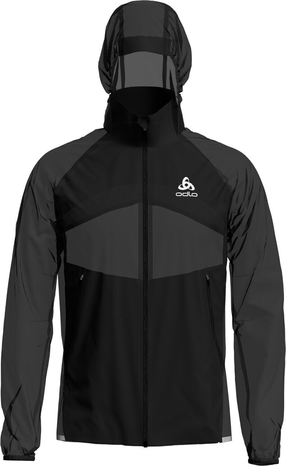 Running jacket Odlo Zeroweight Dual Dry Water Resistant Jacket Black S Running jacket