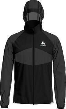 Running jacket Odlo Zeroweight Dual Dry Water Resistant Jacket Black S Running jacket - 1
