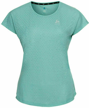 Löpartröja med kort ärm Odlo Millennium Linencool T-Shirt Jaded Melange M Löpartröja med kort ärm - 1