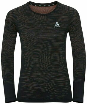Hardloopshirt met lange mouwen Odlo Blackcomb Ceramicool T-Shirt Black/Space Dye M Hardloopshirt met lange mouwen - 1