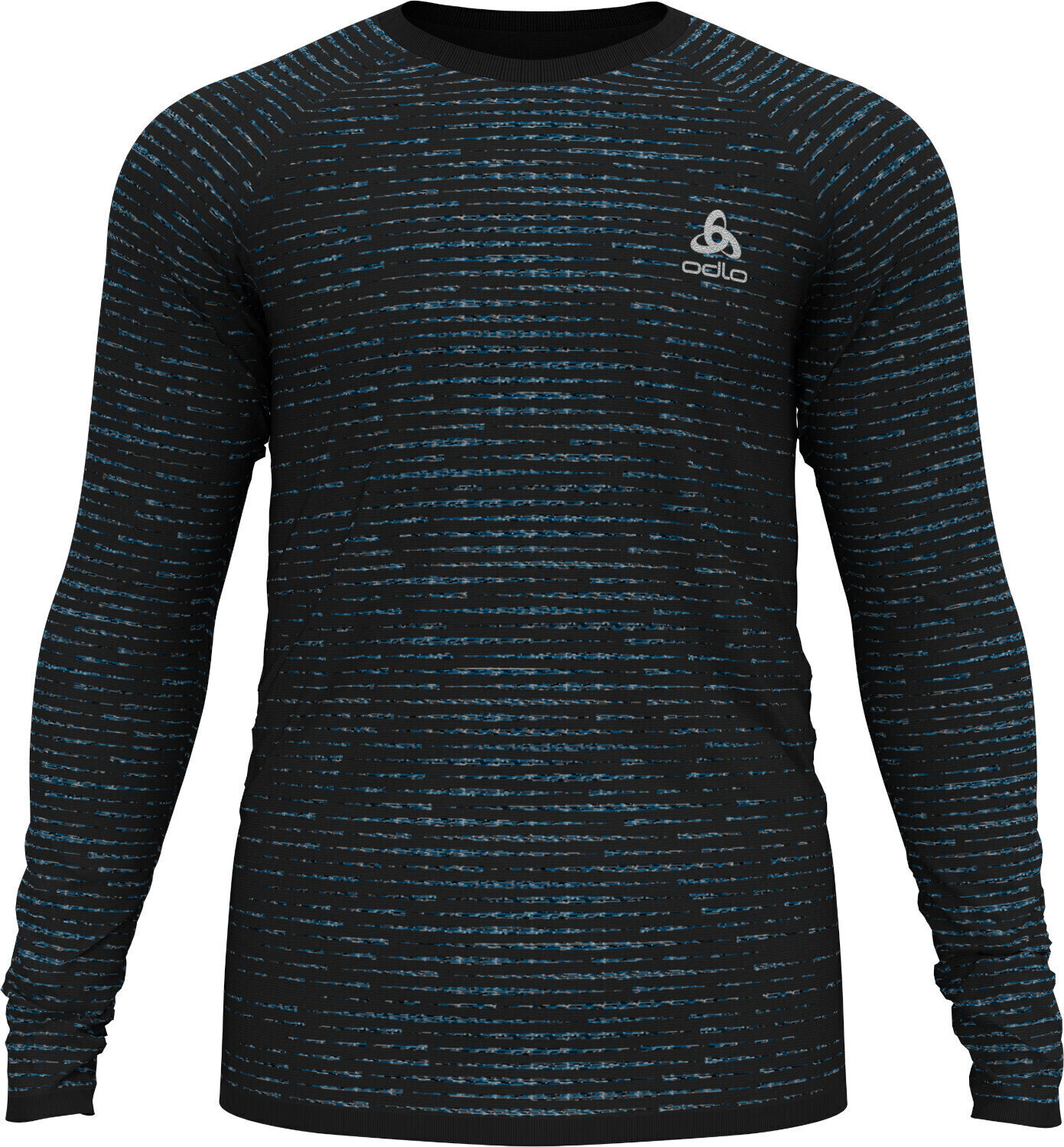 Бягане > Дрехи за бягане > Мъжки дрехи > Тениски с дълъг ръкав Odlo Blackcomb Ceramicool T-Shirt Black/Space Dye L