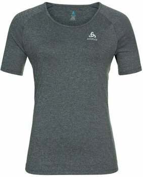 Running t-shirt with short sleeves
 Odlo Female T-shirt s/s crew neck RUN EASY 365 Grey Melange S Running t-shirt with short sleeves - 1