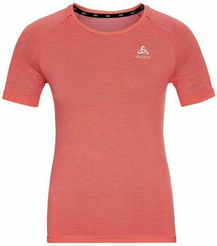 Hardloopshirt met korte mouwen Odlo Blackcomb Ceramicool T-Shirt Siesta/Space Dye XS Hardloopshirt met korte mouwen - 1