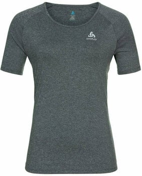 Running t-shirt with short sleeves
 Odlo Female T-shirt s/s crew neck RUN EASY 365 Grey Melange L Running t-shirt with short sleeves - 1