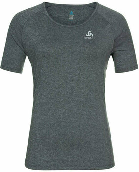 Løbe t-shirt med korte ærmer Odlo Female T-shirt s/s crew neck RUN EASY 365 Grey Melange L Løbe t-shirt med korte ærmer - 1