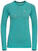 Hardloopshirt met lange mouwen Odlo Blackcomb Ceramicool T-Shirt Jaded/Space Dye XS Hardloopshirt met lange mouwen