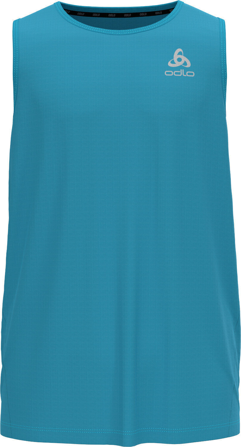 Koszulka do biegania bez rękawów Odlo Essential Base Layer Singlet Mykonos Blue S Koszulka do biegania bez rękawów