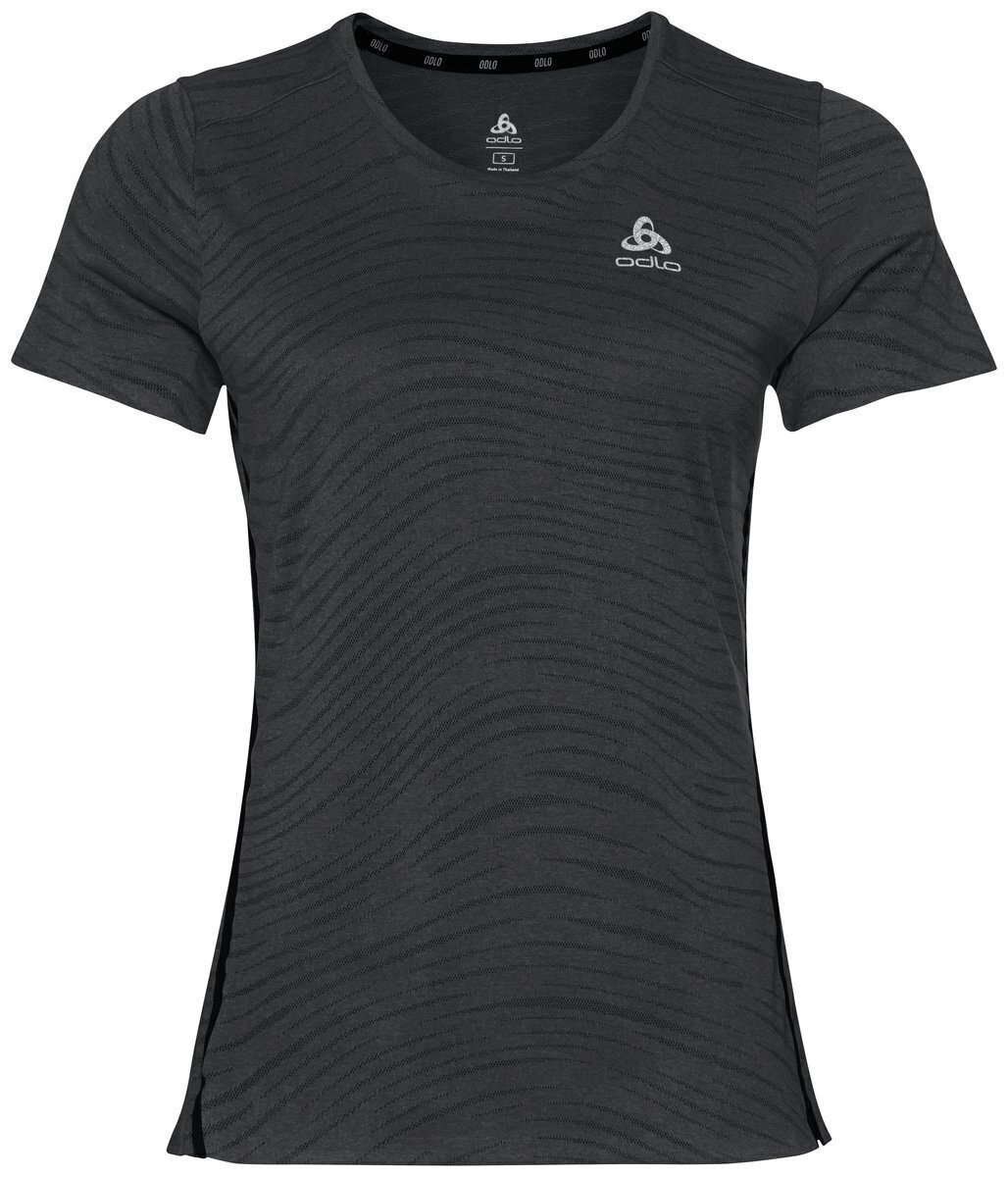 Κοντομάνικη Μπλούζα Τρεξίματος Odlo Zeroweight Engineered Chill-Tec T-Shirt Black Melange M Κοντομάνικη Μπλούζα Τρεξίματος