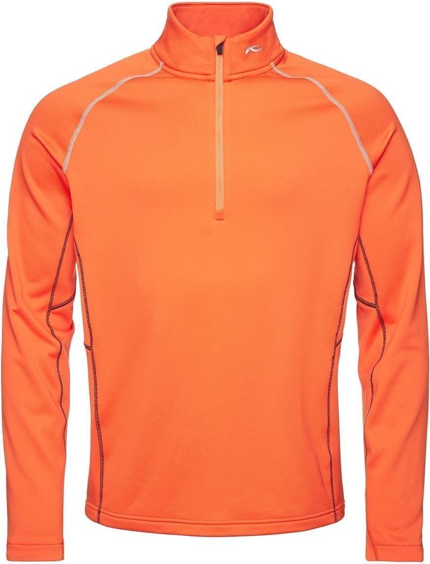 Kapuzenpullover/Pullover Kjus Men Diamond Fleece Halfzip Kjus Orange Grey 50