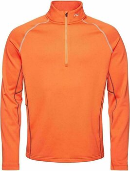 Hættetrøje/Sweater Kjus Men Diamond Fleece Halfzip Kjus Orange Grey 50 - 1