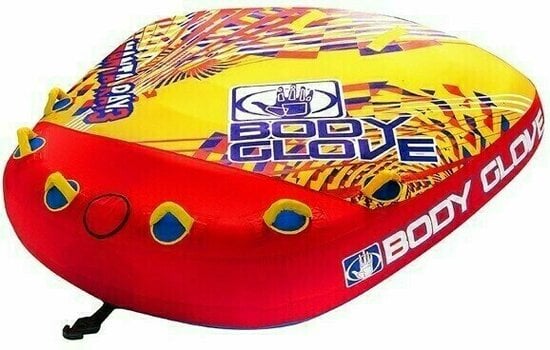 Fun Tube Body Glove Towable Manta Ray 3 Persons blue/red/yellow - 1