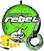 Tubo lúdico Airhead Rebel Tube Kit incl. Tow Rope and 12 Volt Pump green/white
