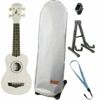 Sopránové ukulele Arrow PB10 Soprano White SET Sopránové ukulele Bílá - 1