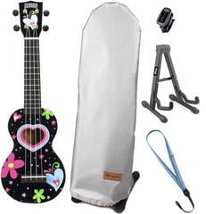 Soprano ukulele Mahalo Soprano Ukulele SET Heart Black Soprano ukulele