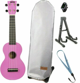 Szoprán ukulele Mahalo MR1 SET Szoprán ukulele Rózsaszín - 1
