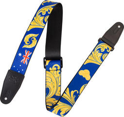 Tekstilni kaiš za gitaru Levy's Nita Strauss Artist Signature  Blue & Gold Baroque Tekstilni kaiš za gitaru