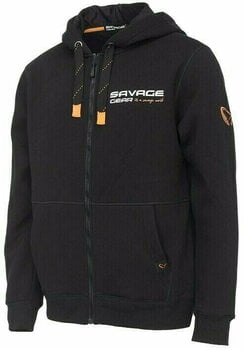 Sweatshirt Savage Gear Sweatshirt Urban Zip Hoodie Black Ink M - 1