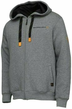 Sweatshirt Savage Gear Sweatshirt Classic Zip Hoodie Grey Melange L - 1