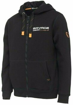 Sweatshirt Savage Gear Sweatshirt Urban Zip Hoodie Black Ink S - 1