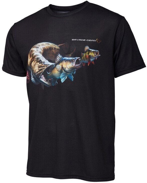 T-Shirt Savage Gear T-Shirt Cannibal Tee Black XL