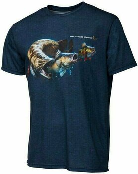 T-Shirt Savage Gear T-Shirt Cannibal Tee Blue 2XL - 1