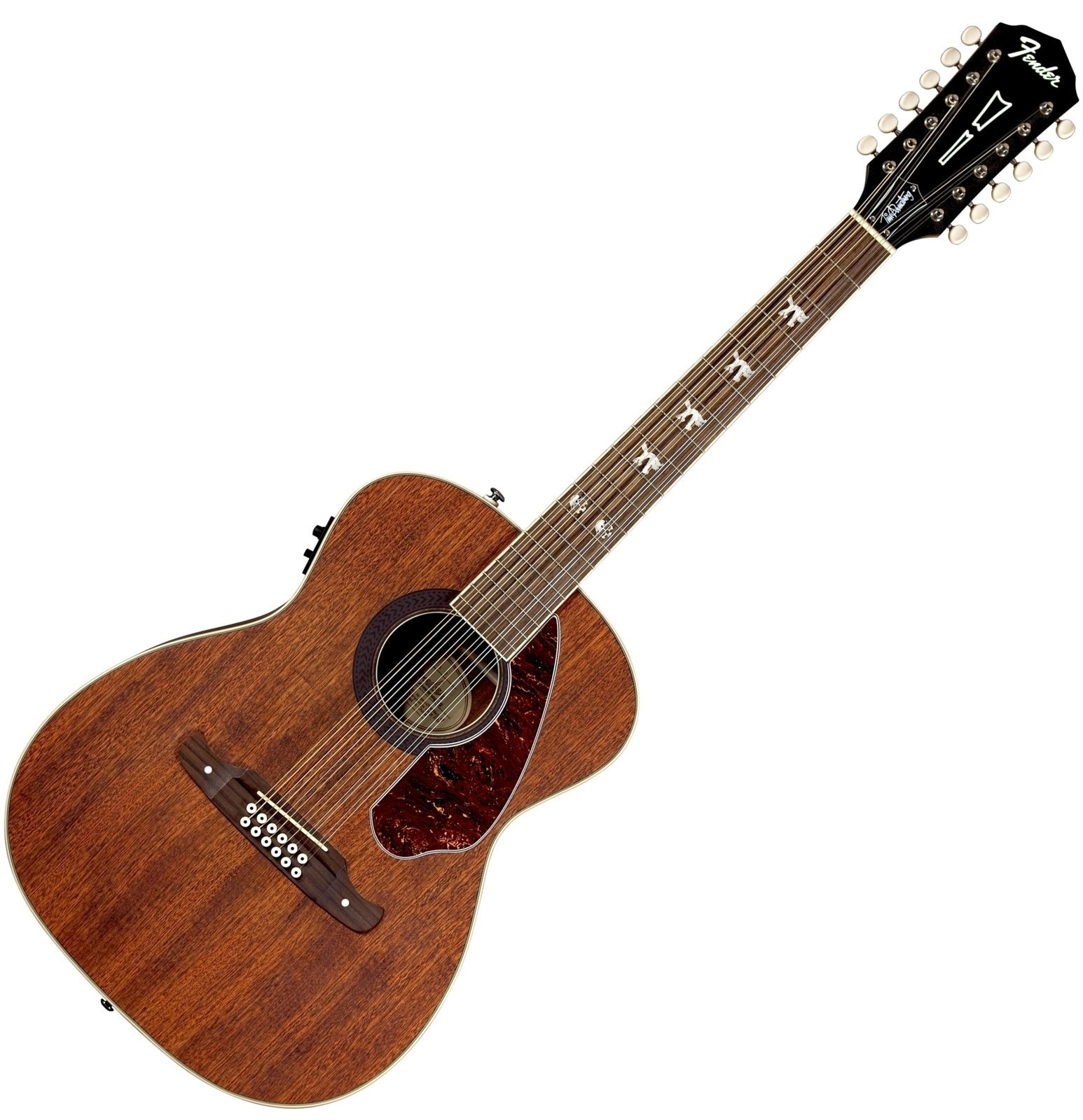 12-string Acoustic-electric Guitar Fender Tim Armstrong Hellcat 12 Natural