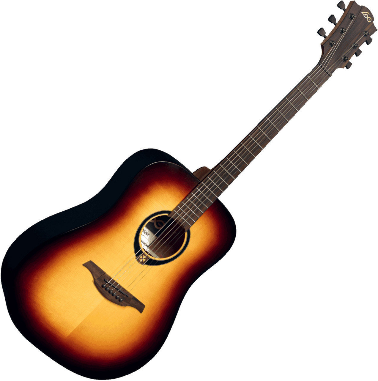 Gitara akustyczna LAG Tramontane T70D Brown Burst