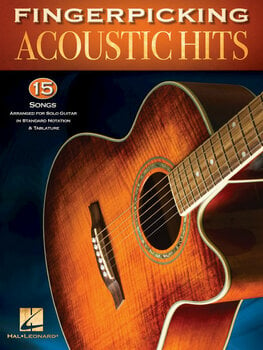Nuotit kitaroille ja bassokitaroille Hal Leonard Fingerpicking Acoustic Hits Nuottikirja - 1