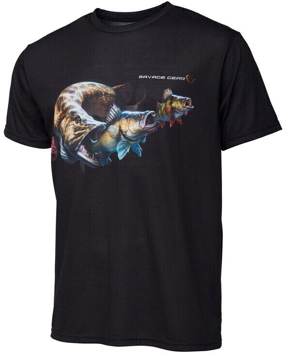 T-Shirt Savage Gear T-Shirt Cannibal Tee Black L