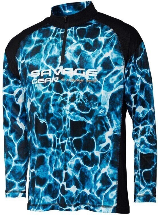Majica Savage Gear Majica Marine UV Long Sleeve Tee Sea Blue XL
