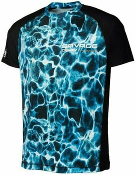 T-Shirt Savage Gear T-Shirt Marine UV T-Shirt Sea Blue XL - 1