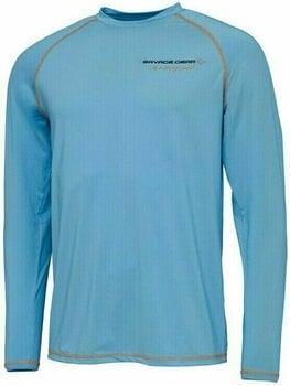 T-paita Savage Gear T-paita Aqua UV Long Sleeve Tee Bonnie Blue L - 1