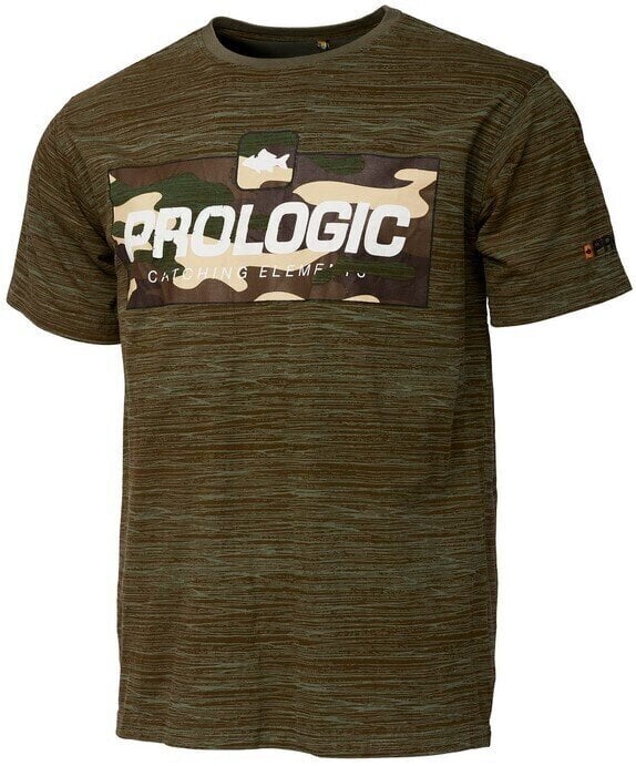 T-Shirt Prologic T-Shirt Bark Print T-Shirt Burnt Olive Green L