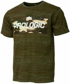 T-Shirt Prologic T-Shirt Bark Print T-Shirt Burnt Olive Green L - 1