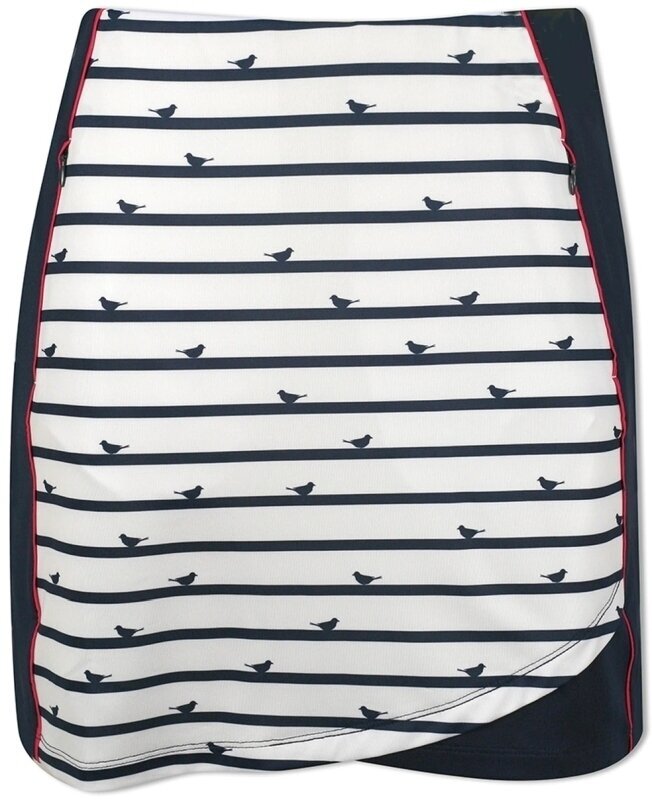 Saia/Vestido Callaway Pull-On Birdie Stripe Print Peacoat L