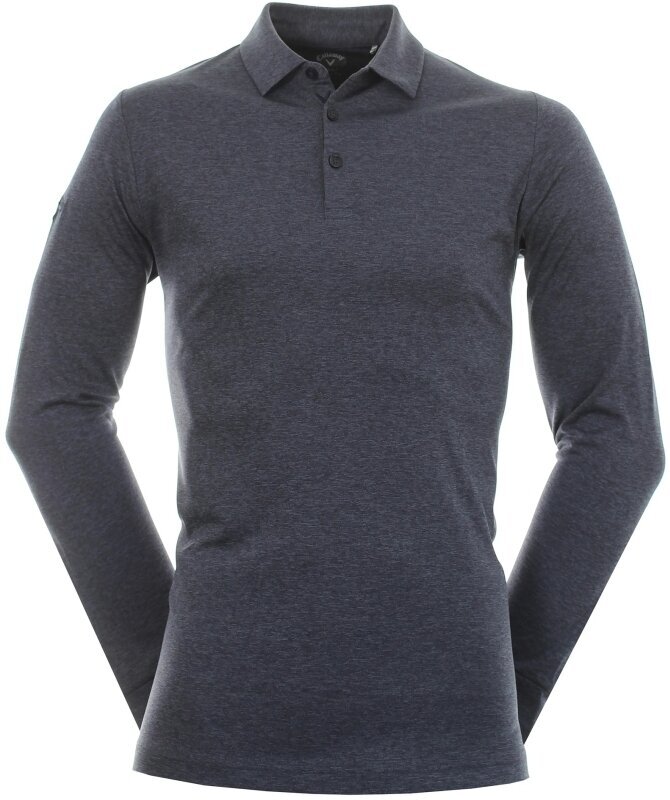 Tricou polo Callaway Essential Long Sleeve Navy Chambray Heather L
