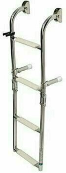Lodný rebrík, lávka Osculati Foldable Transom Ladder Inox - 4 st. - 1