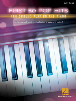 Noty pro klávesové nástroje Hal Leonard First 50 Pop Hits You Should Play on the Piano Noty - 1