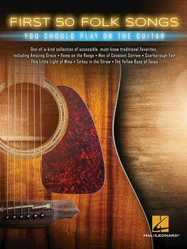 Music sheet for guitars and bass guitars Hal Leonard First 50 Folk Songs You Should Play on Guitar Music Book - 1