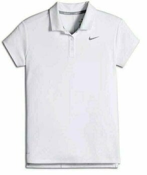 Poloshirt Nike Dry Sleeveless Womens Polo Shirt White/Flat Silver M - 1