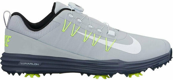Men's golf shoes Nike Lunar Command 2 BOA Mens Golf Shoes Wolf Grey/Blue/Volt/White US 8 - 1