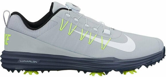 Men's golf shoes Nike Lunar Command 2 BOA Mens Golf Shoes Wolf Grey/Blue/Volt/White US 11 - 1