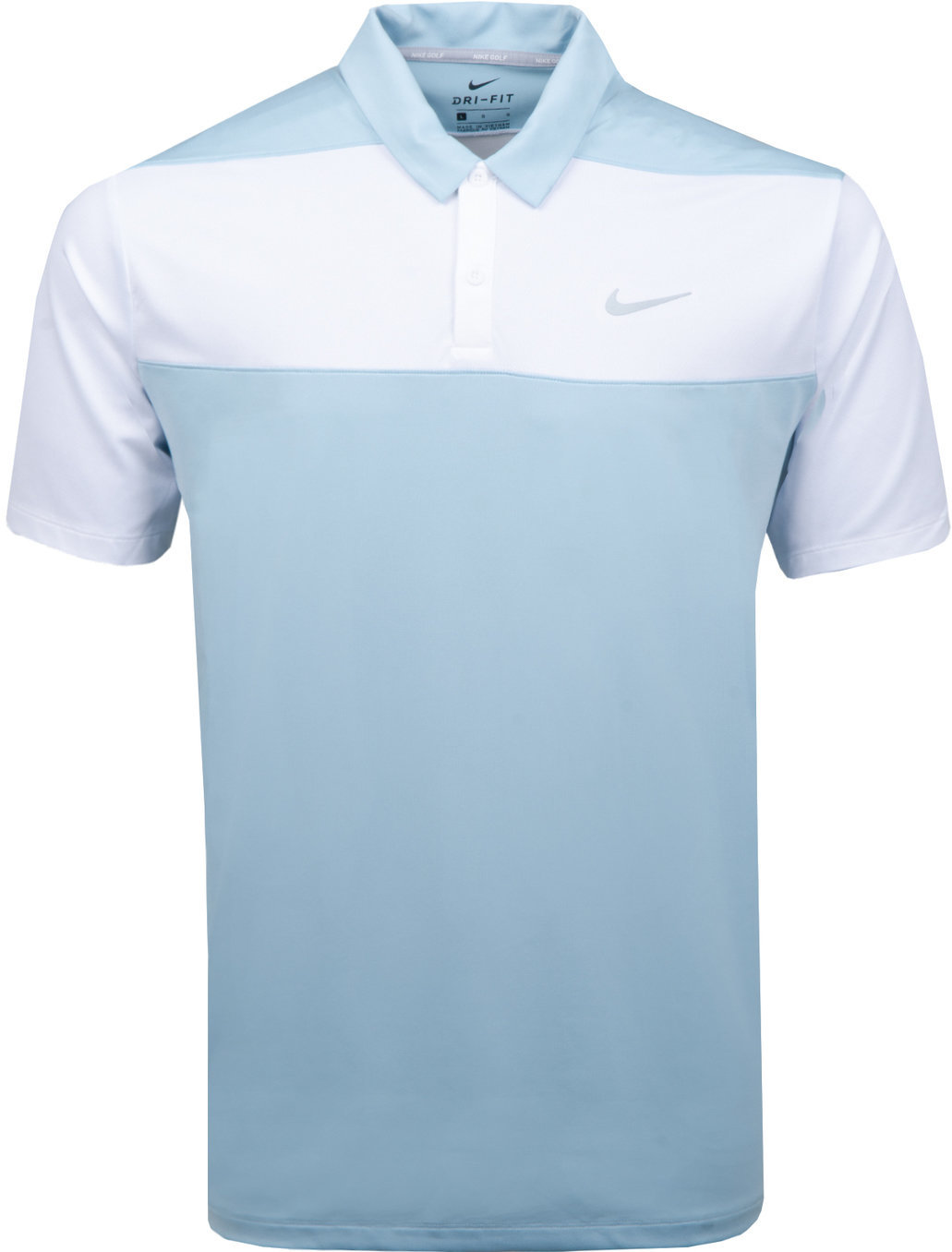 Polo Shirt Nike Dry Polo Color Blk Ocean Bliss/White/Flt Silver Mens S