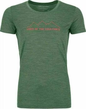 Udendørs T-shirt Ortovox 150 Cool Pixel Voice W Green Forest Blend S Udendørs T-shirt - 1